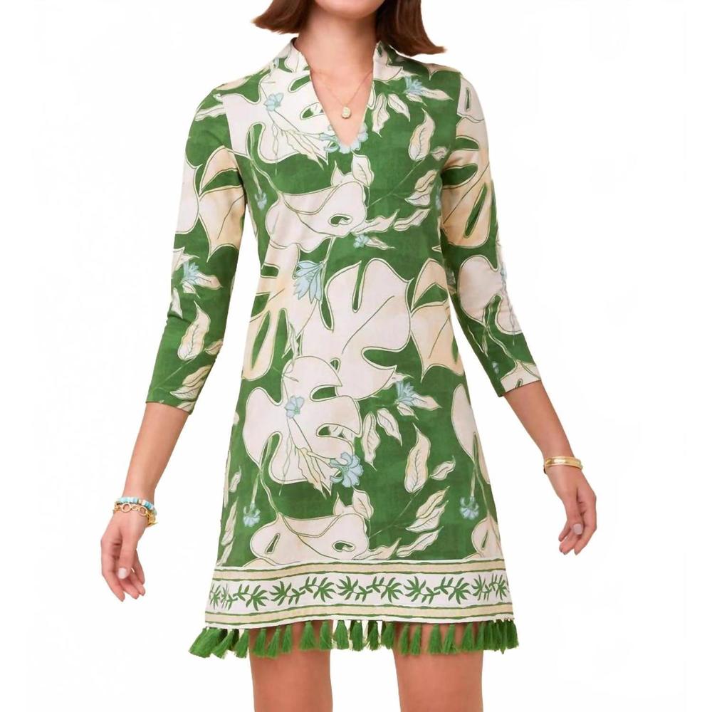 Spartina 449 Green and Cream Mini Dress